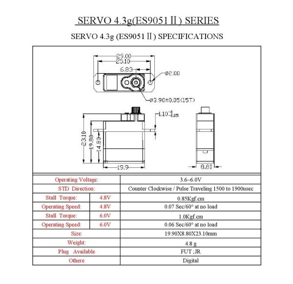 EMAX ES9051 Servo