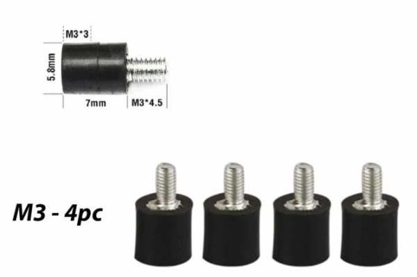 FC Anti-Vibration Standoffs M3,4pcs