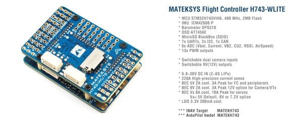 H743-WLITE Uçuş Kontrol Kartı
