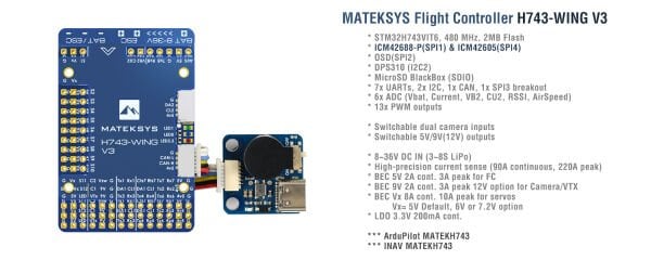 H743-WING V3 Uçuş Kontrol Kartı