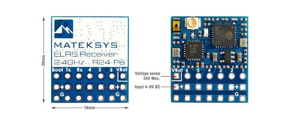 ELRS 2.4GHz PWM RX ELRS-R24-P6