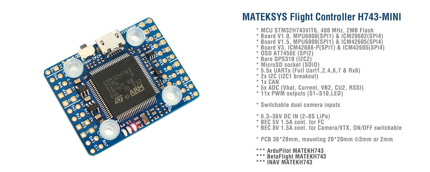 H743-MINI V3 Uçuş Kontrol Kartı