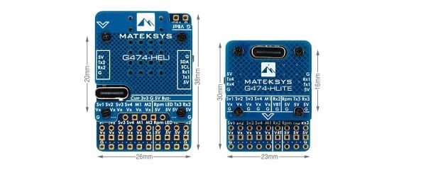 G474-HLite Helicopter Flybarless Uçuş Kontrol Kartı