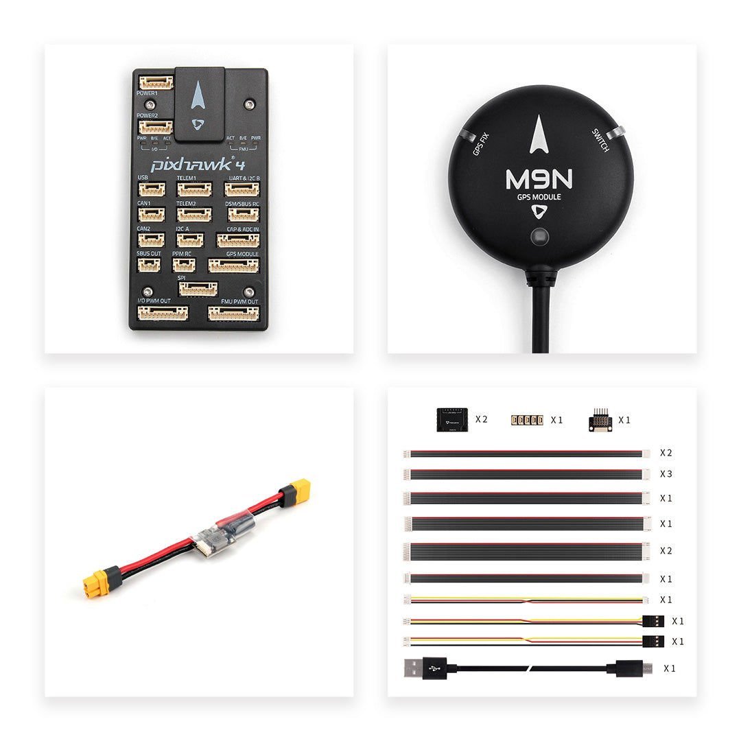 HOLYBRO Pixhawk 4 & PM02 12S & M9N GPS Set (Plastic Case)