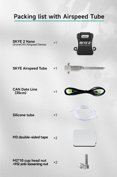 CUAV SKYE 2 NANO DroneCAN Airspeed Sensor