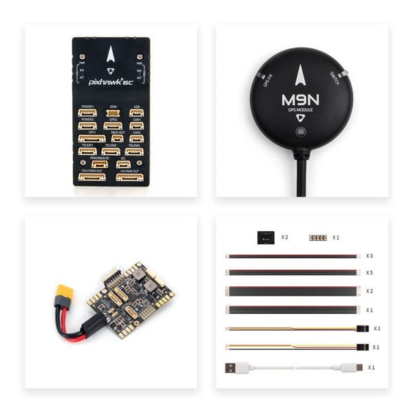HOLYBRO Pixhawk 6C (Plastic Case) & PM07-14S & M9N GPS