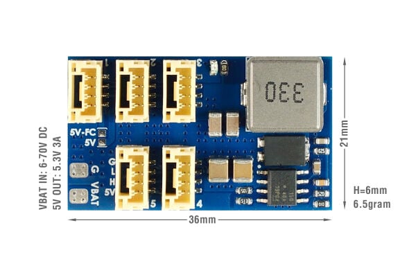 CANPDB-3A w/ BEC & JST-GH Splitter CANPDB-3A